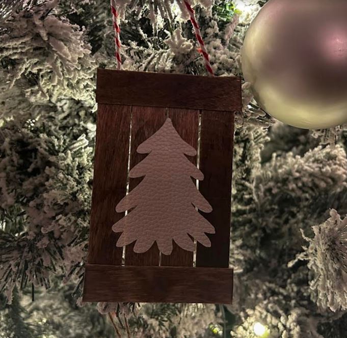 Pallet Christmas Ornament