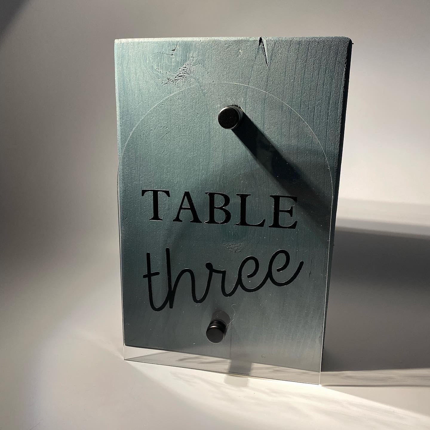 Custom Rustic Layered Table Numbers