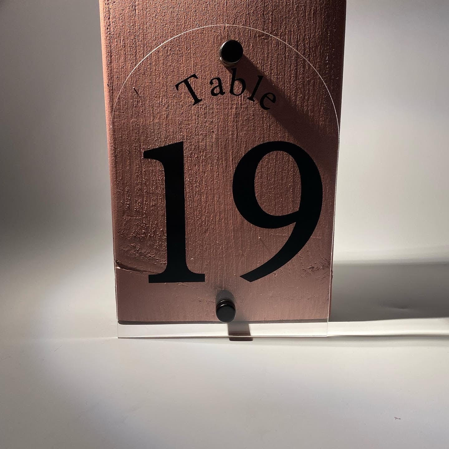 Custom Rustic Layered Table Numbers