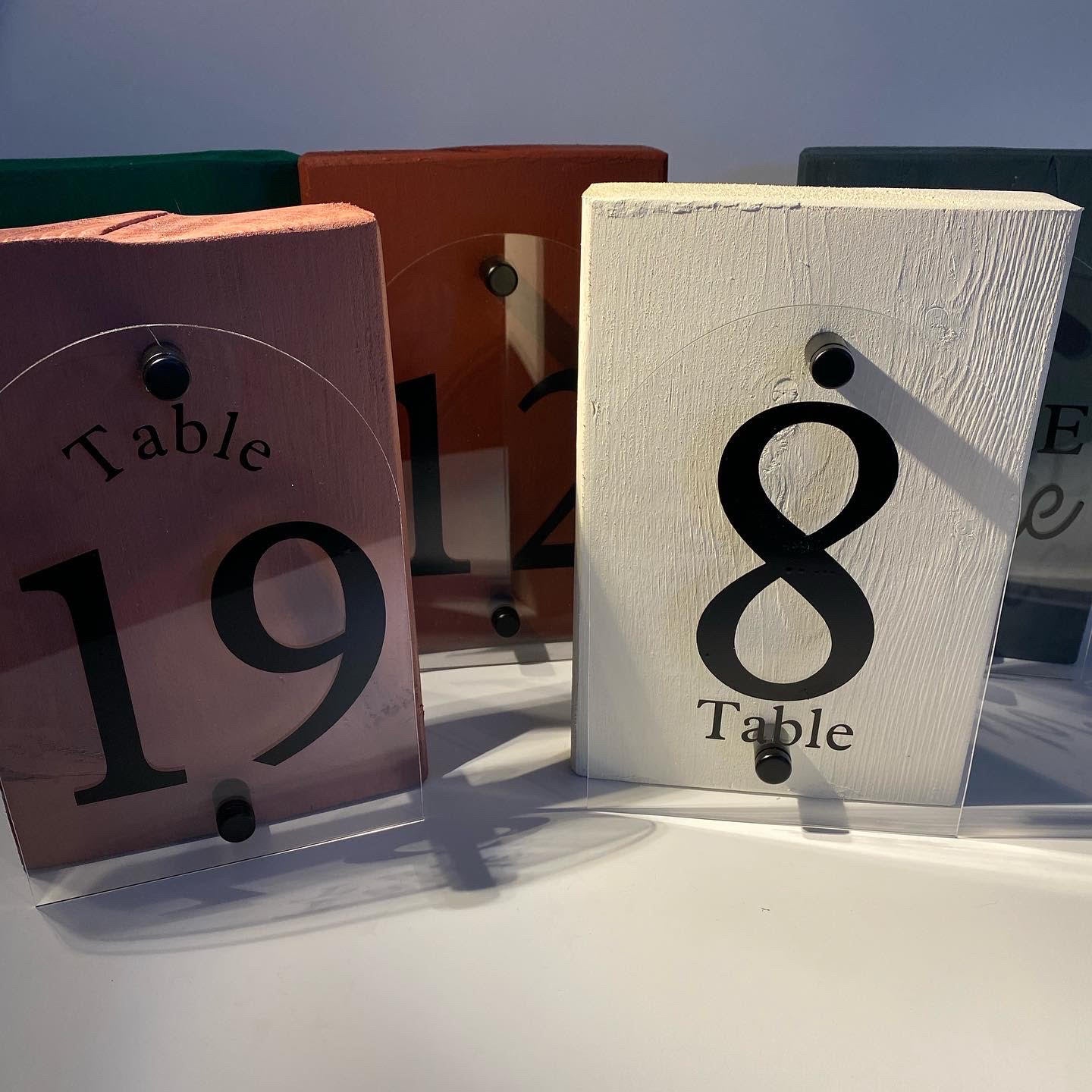 Custom Rustic Layered Table Numbers