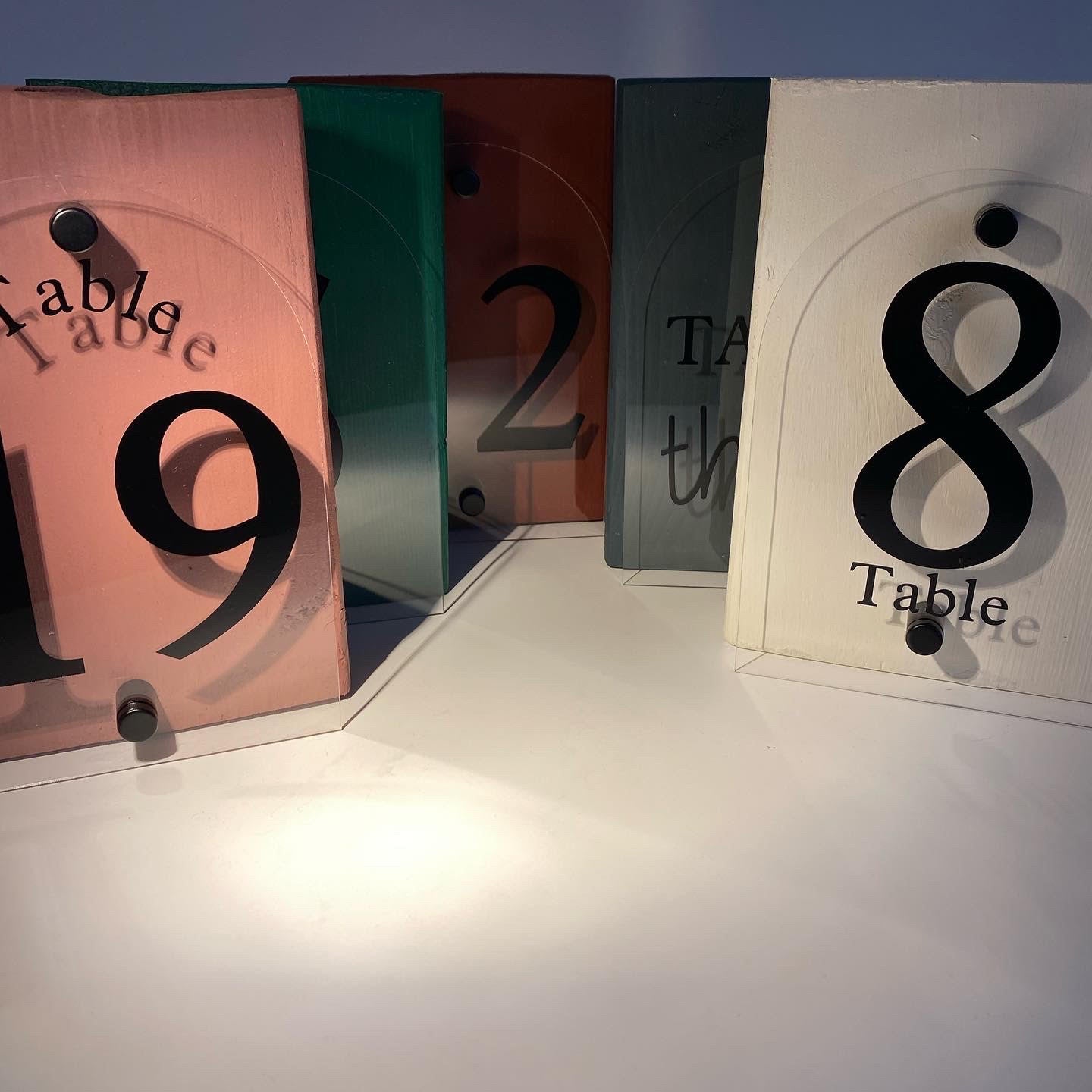 Custom Rustic Layered Table Numbers