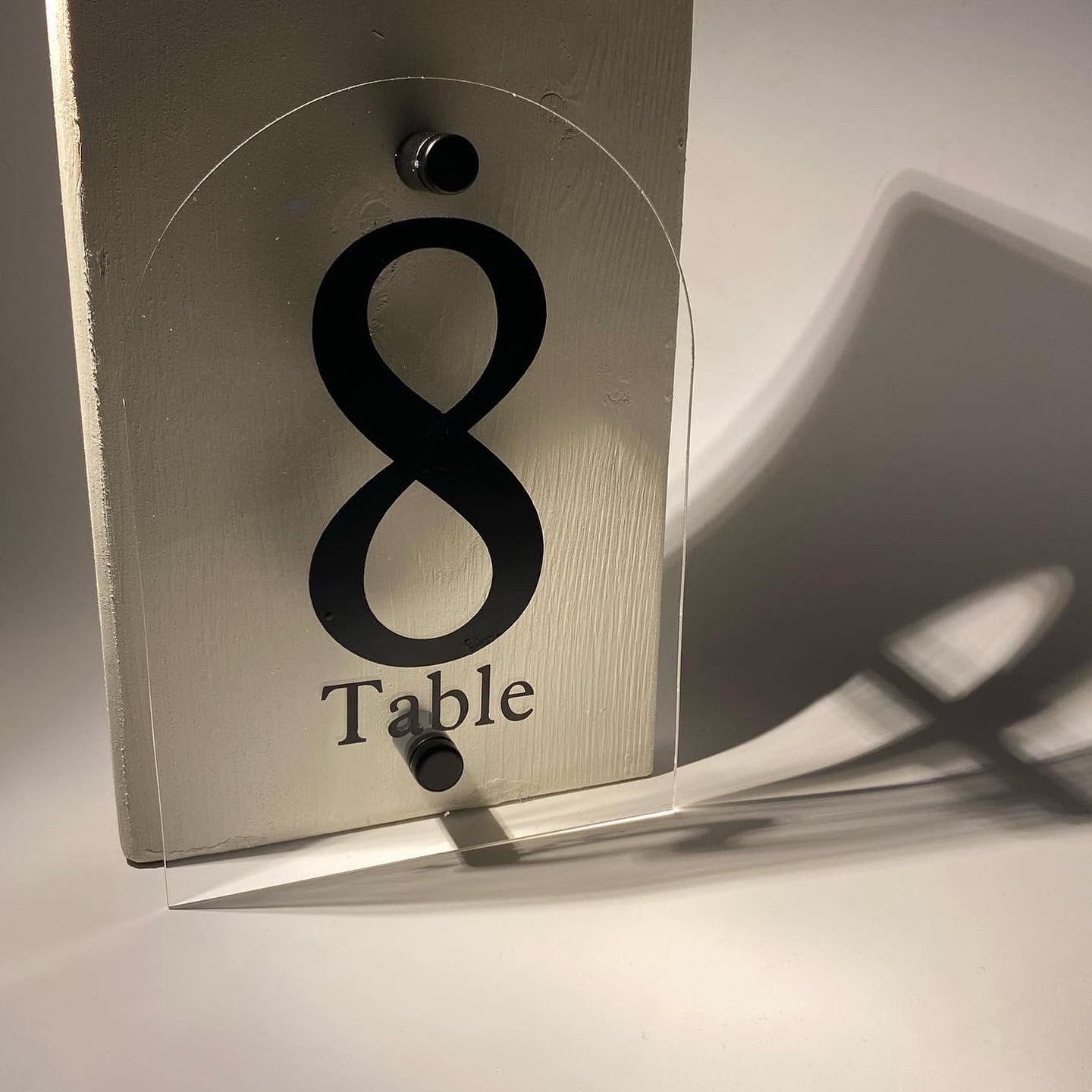 Custom Rustic Layered Table Numbers